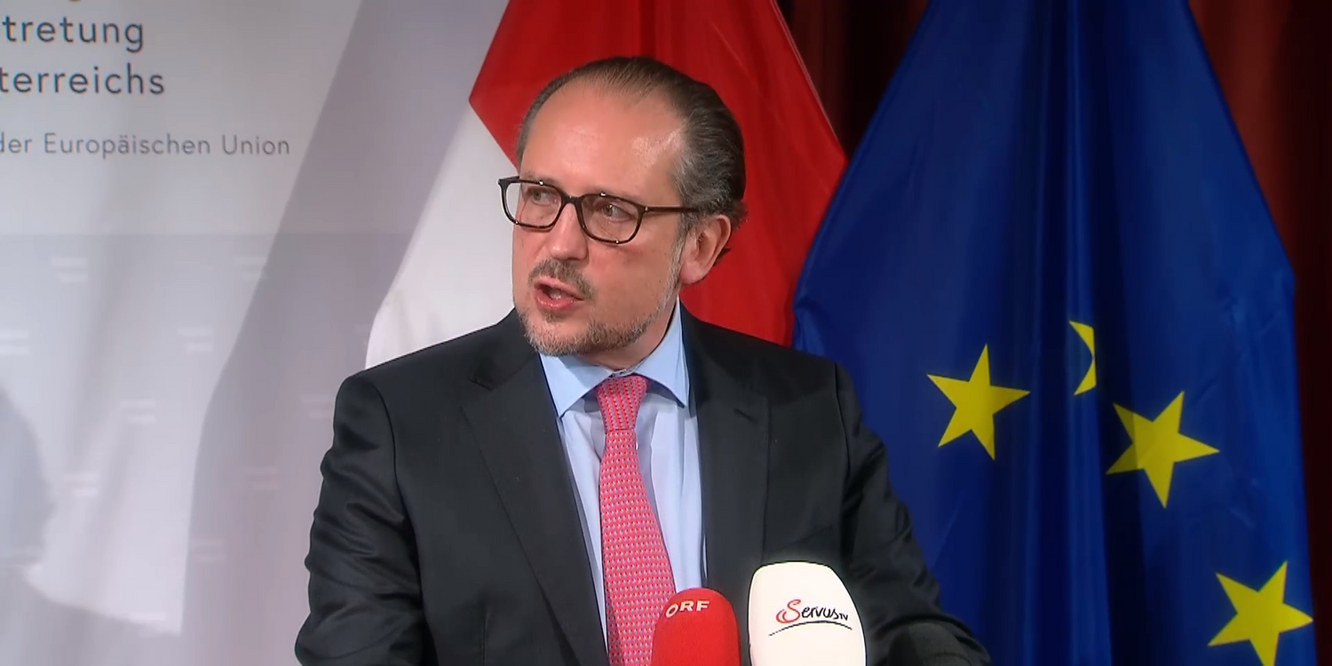 Alexander Schallenberg leistete sich einen kuriosen Versprecher.