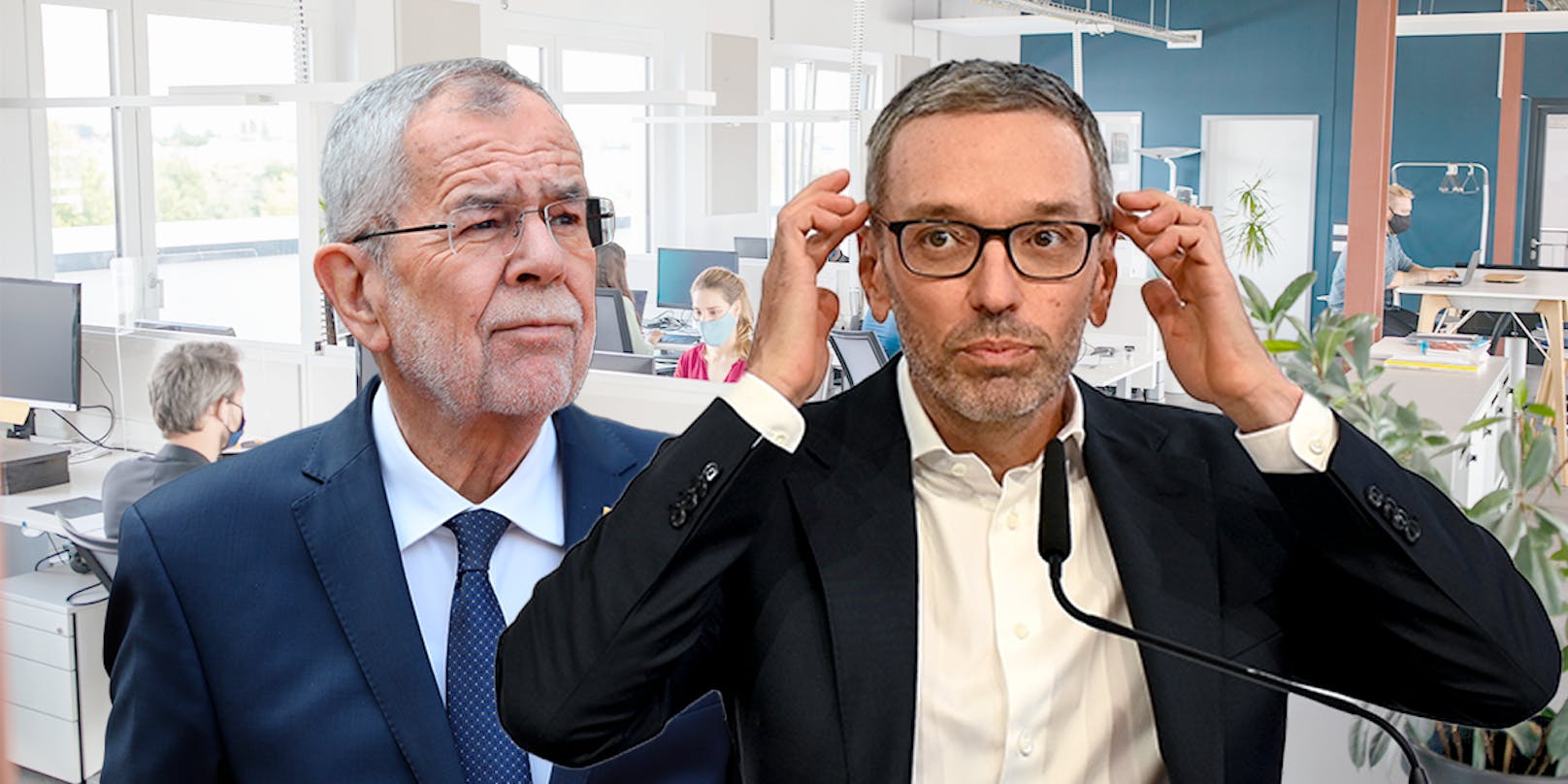 FPÖ-Chef Kickl richtet einen Offenen Brief an Bundespräsident Van der Bellen zum Thema "3G am Arbeitsplatz".