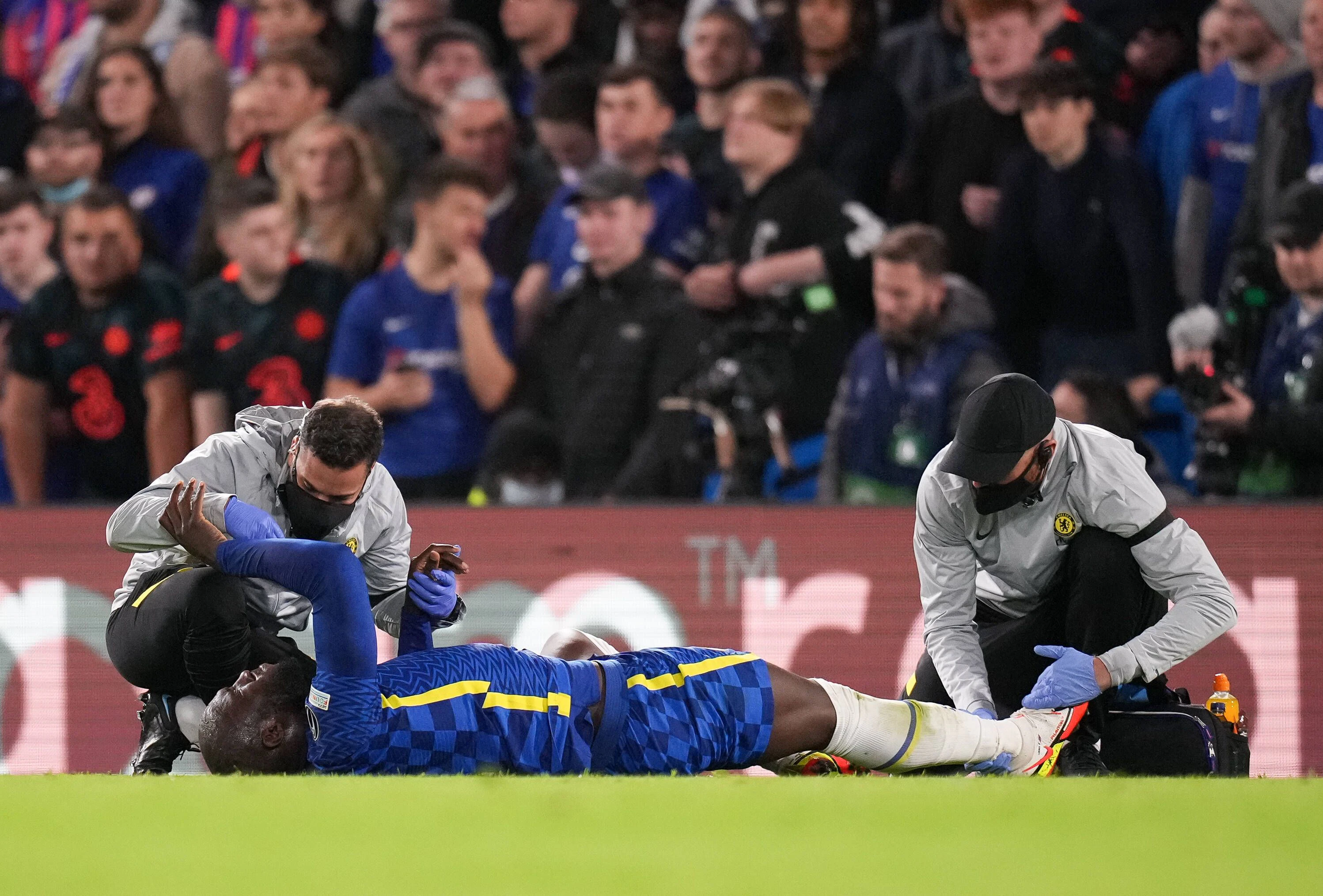 Romelu Lukaku wird am Knöchel behandelt.