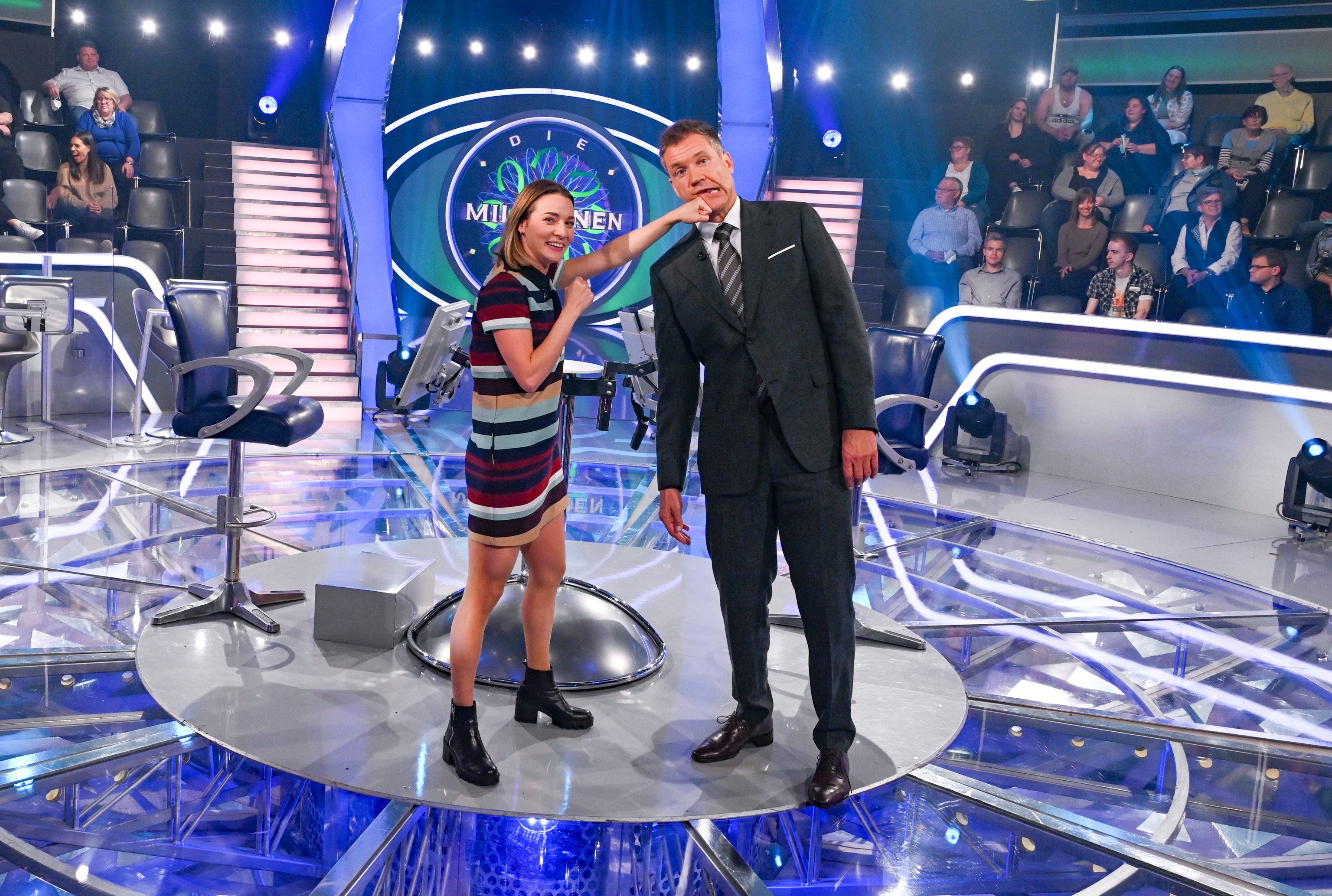 Bettina Plank hat schlagkräftige Argumente in der "Millionen Show" mit Armin Assinger.