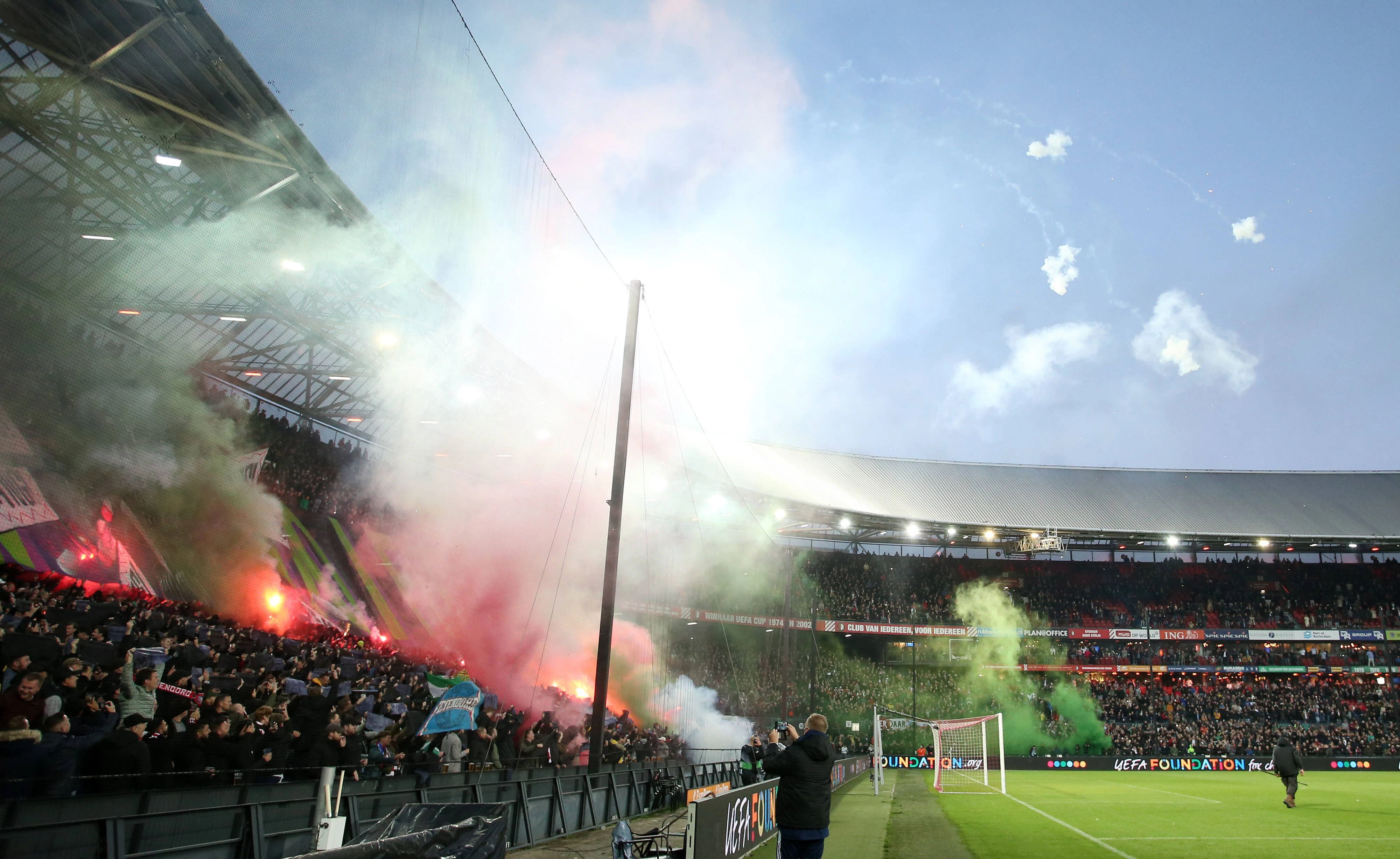 Hunderte Union-Fans wurden nicht ins Stadion gelassen. 