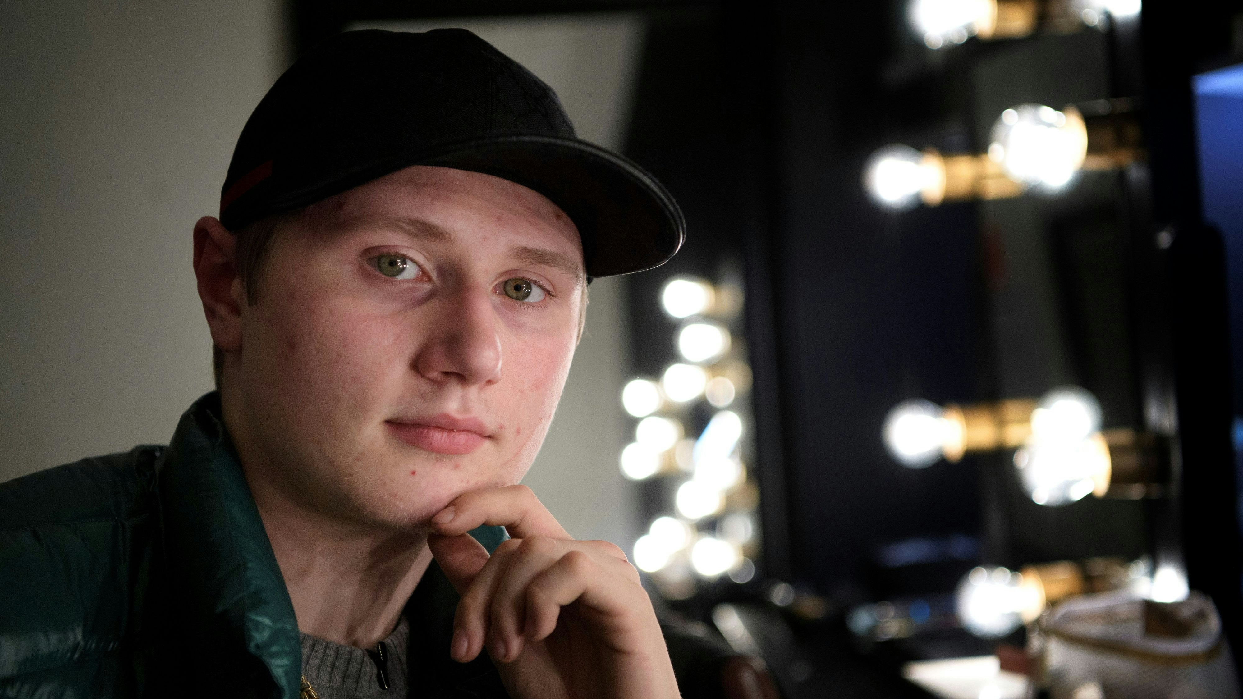 Swedish rapper Einar poses for a photograph in this picture taken on November 8, 2019. Picture taken November 8, 2019. Jessica Gow/TT News Agency via REUTERS    ATTENTION EDITORS - THIS IMAGE WAS PROVIDED BY A THIRD PARTY. SWEDEN OUT. NO COMMERCIAL OR EDITORIAL SALES IN SWEDEN.