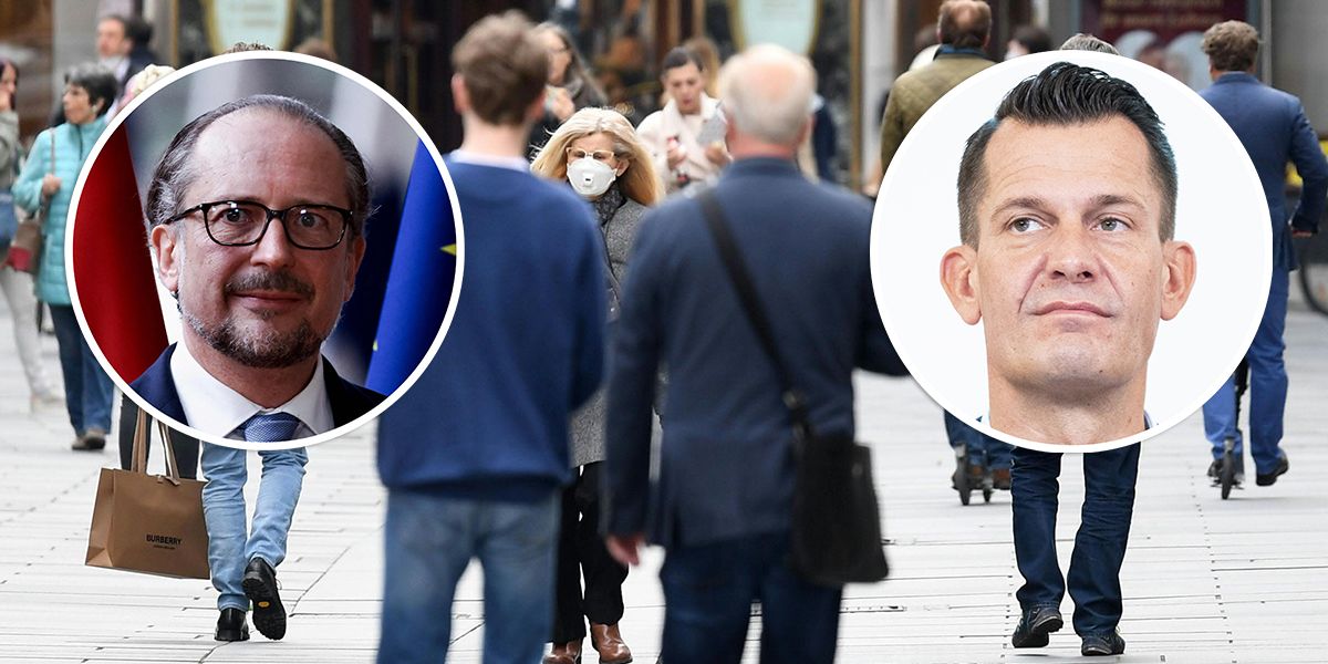 Beraten mit den Landeshauptleuten über neue Maßnahmen: Kanzler Schallenberg und Gesundheitsminister Mückstein.