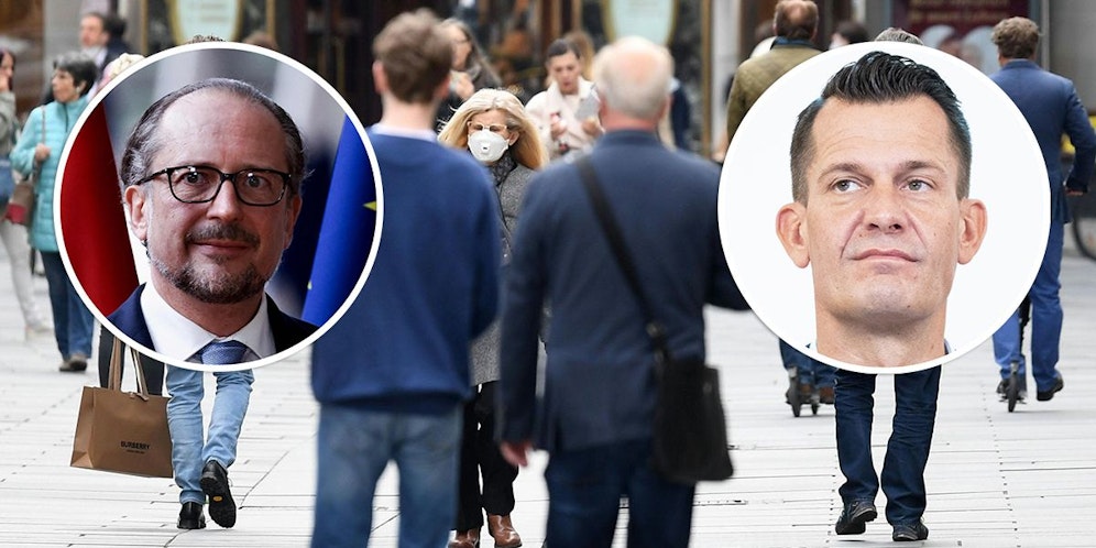 Beraten mit den Landeshauptleuten über neue Maßnahmen: Kanzler Schallenberg und Gesundheitsminister Mückstein.