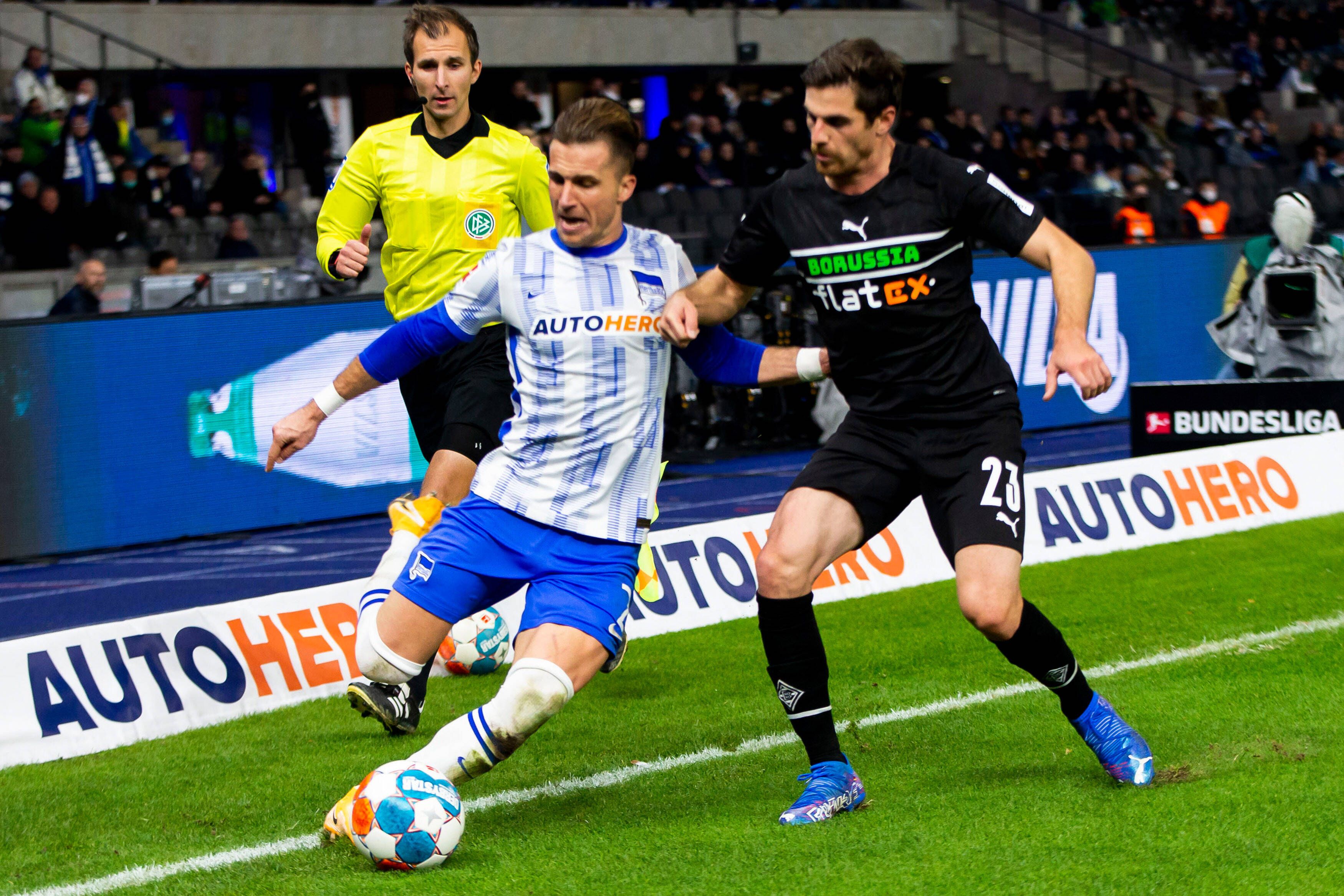 Die Berliner Hertha setzt sich gegen Borussia Mönchengladbach durch. 