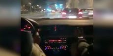 BMW-Fahrer rast zu türkischer Musik über Wiener Gürtel