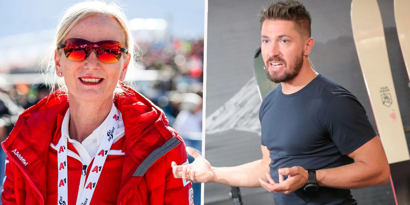 ÖSV-Boss Roswitha Stadlober und Ski-Star Marcel Hirscher.