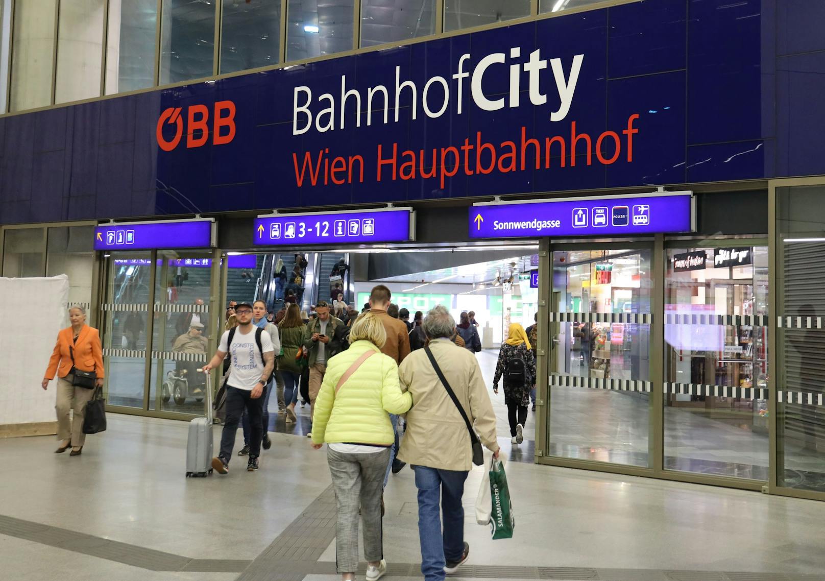 Am Wiener Hauptbahnhof kam es zu einer gewalttätigen Auseinandersetzung. Symbolbild.