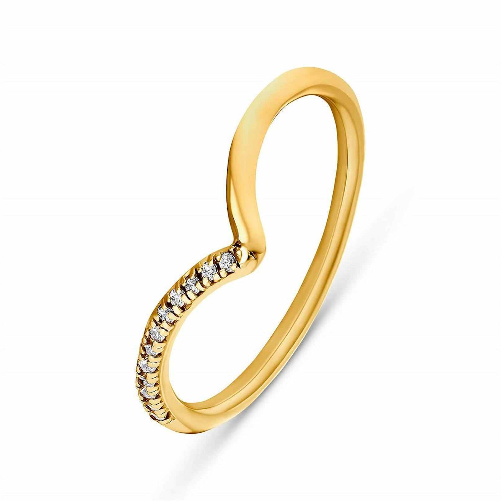 Ring Brillanten, gelbgold, 399 Euro