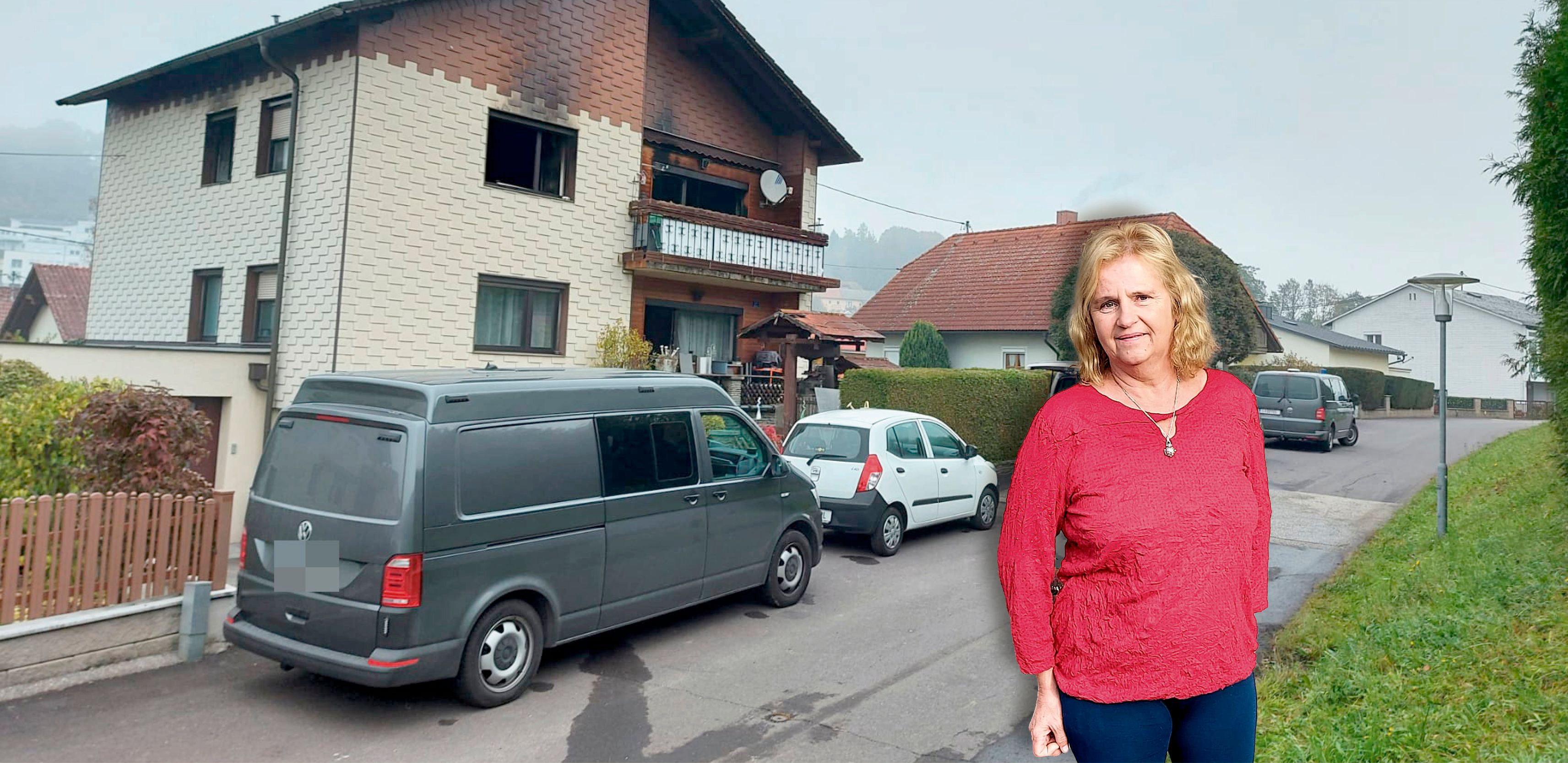 In Engerwitzdorf versuchte ein Mann (21) laut Polizei seine Freundin zu töten, sprang anschließend vor ein Einsatzfahrzeug der Feuerwehr.