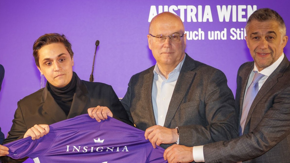 Luka Sur, Austria-Präsident Frank Hensel und Aleksandar Bursac.