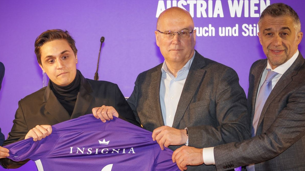 Luka Sur, Austria-Präsident Frank Hensel und Aleksandar Bursac.