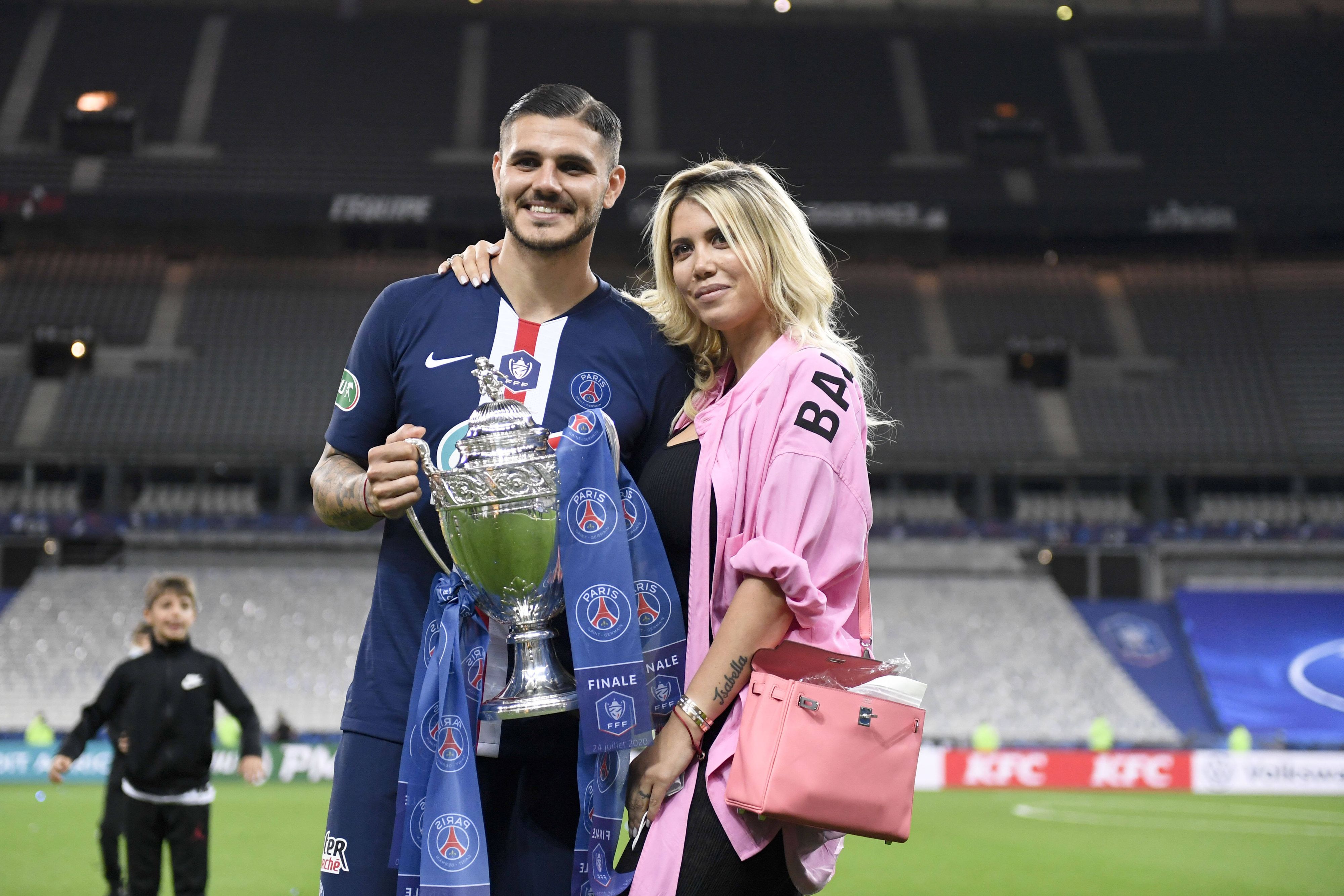 Fußball-Poet Mauro Icardi (l.) rettete seine Ehe mit Wanda Nara.