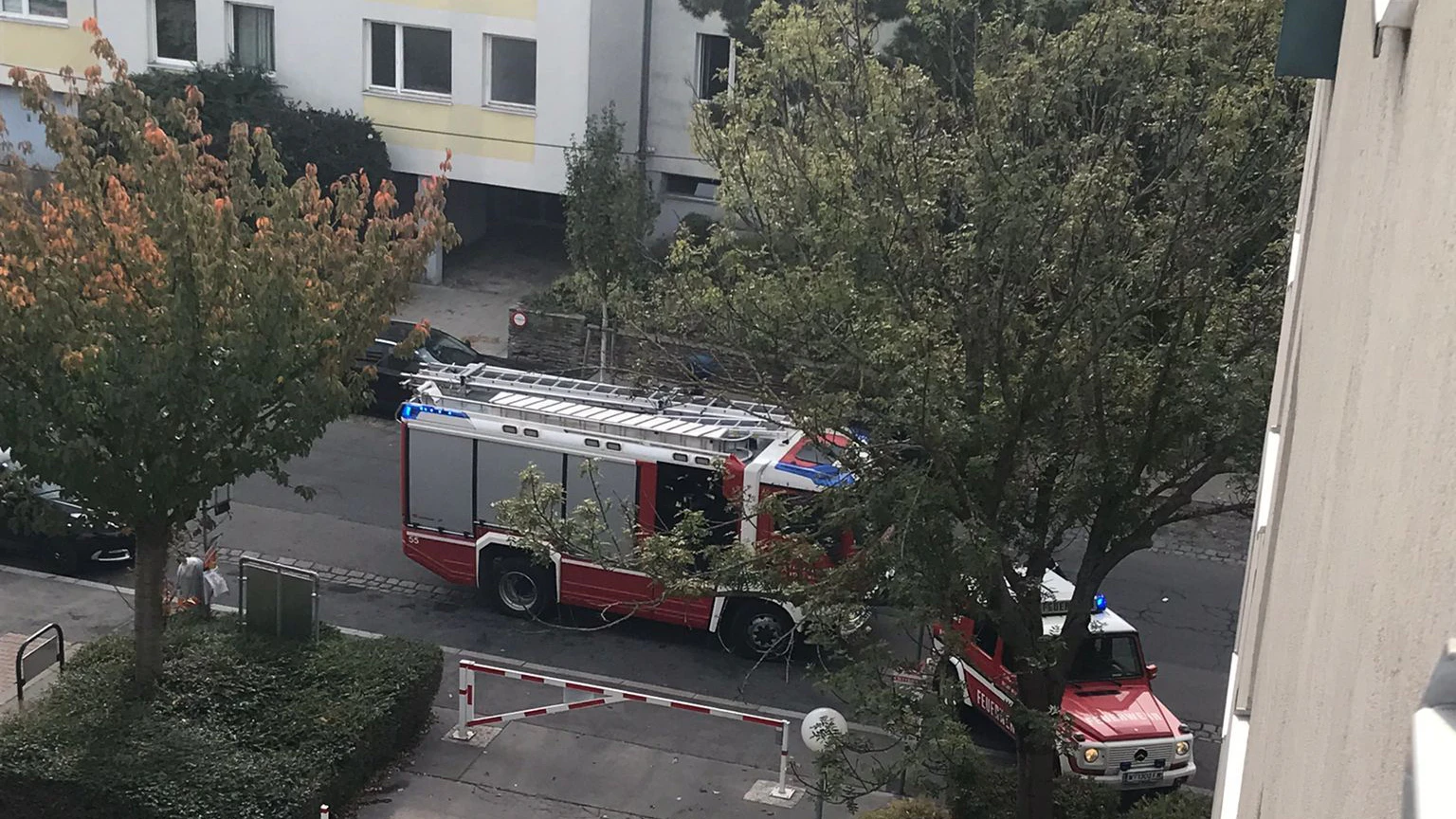 Einsatzkräfte vor Ort