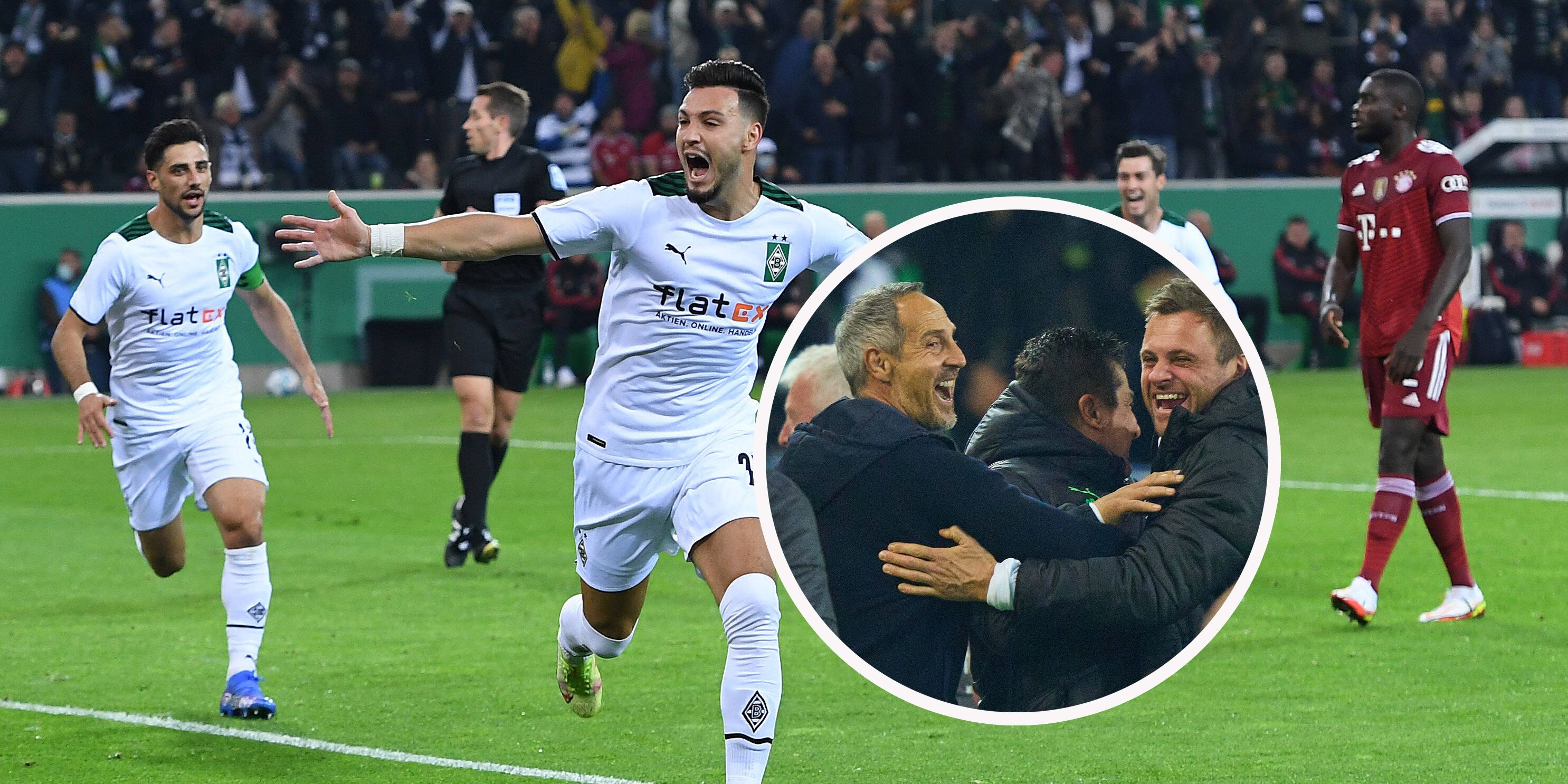 Adi Hütter jubelt über den Kantersieg gegen den FC Bayern.