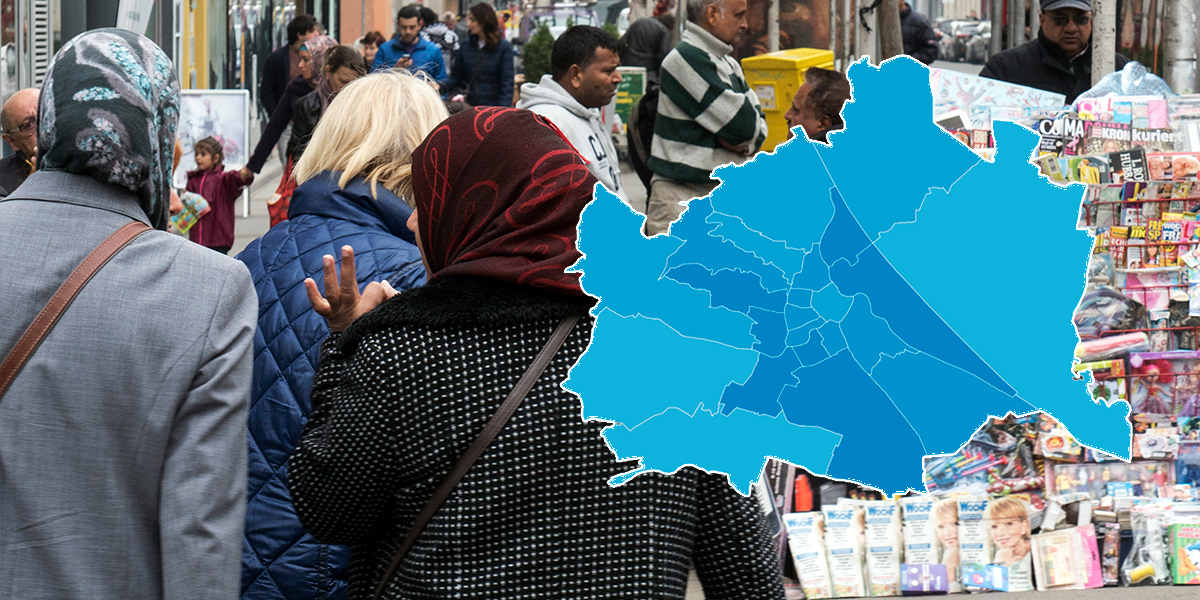 Einzelne Bezirke in Wien sind von Migration stärker betroffen als andere.