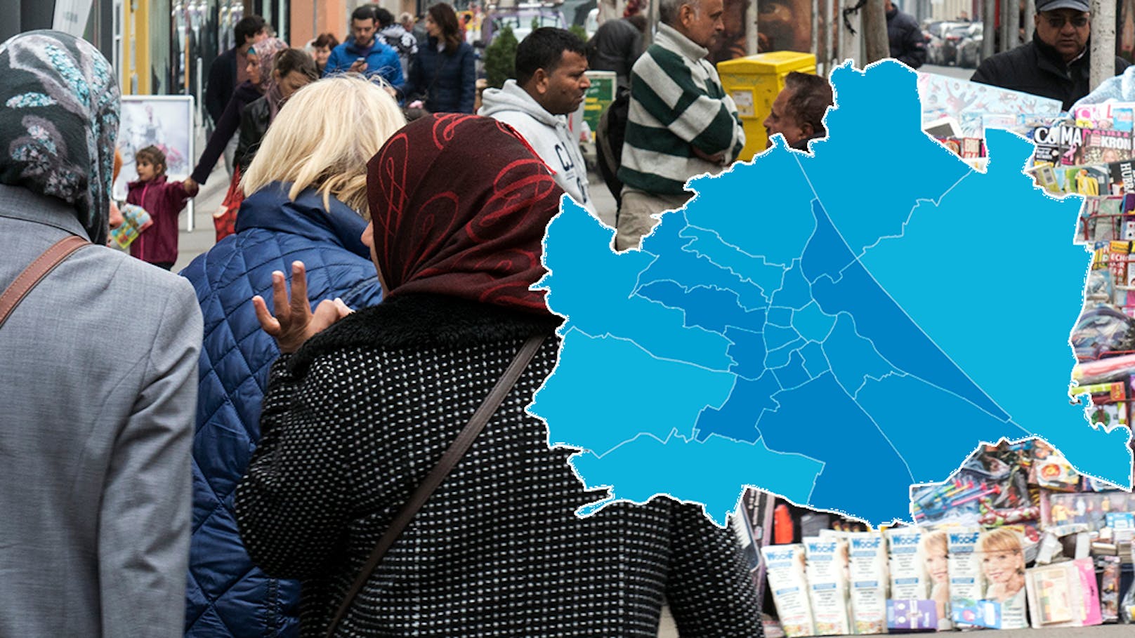 In diese Wiener Bezirke wollen die meisten Migranten