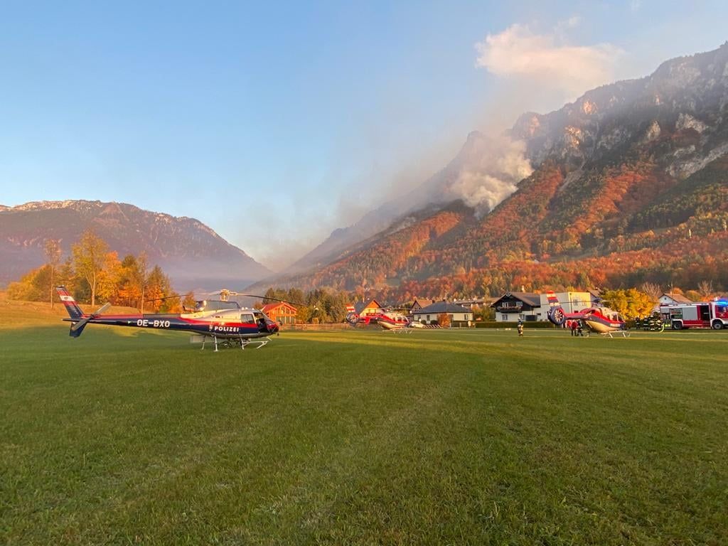 Einsatzkräfte vor Ort.