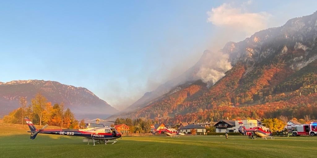 Einsatzkräfte vor Ort.