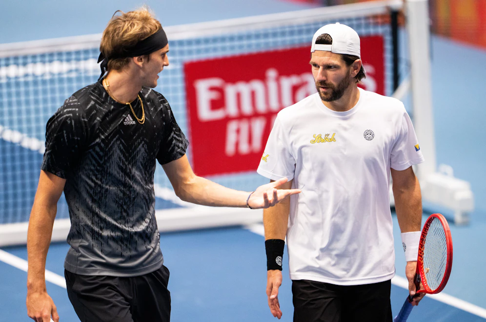 Alexander Zverev mit Jürgen Melzer.