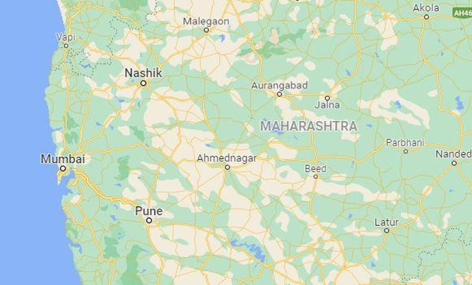 Die Tat ereignet sich nahe Ahmednagar im Bundesstaat Maharashtra.