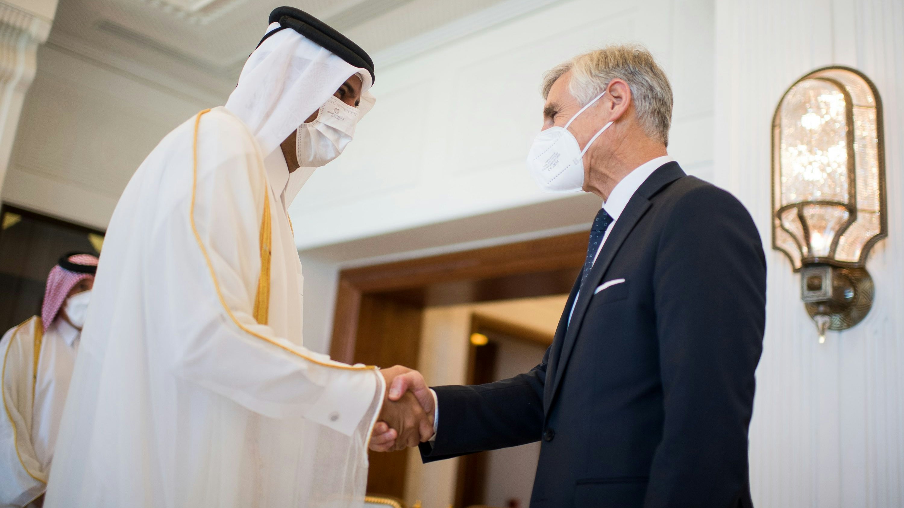 Neo-Außenminister Linhart mit dem Premierminister von Katar 