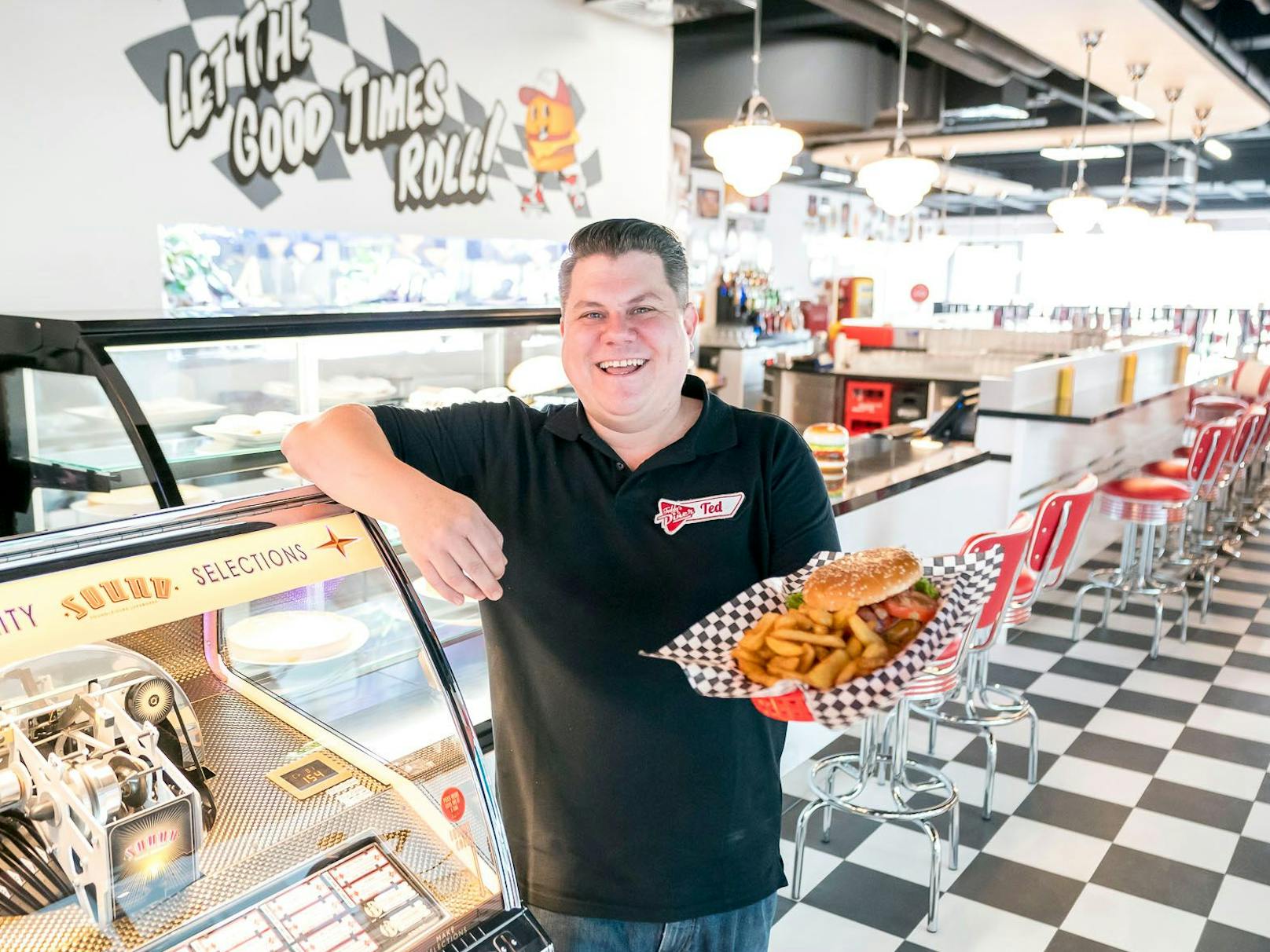 Lokalbetreiber und US-Fan Florian Kandler hat in der Millenium City sein zweites American Diner eröffnet.