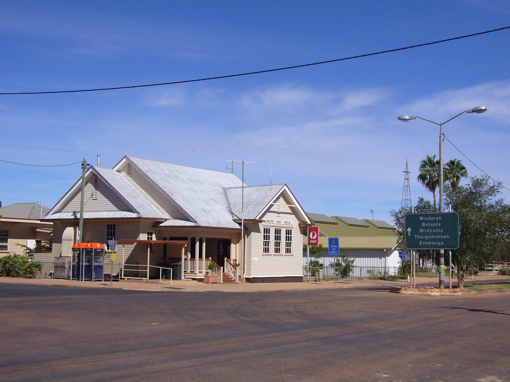 Richtig schmuck: Quilpie hat sogar eine eigene Postfiliale.