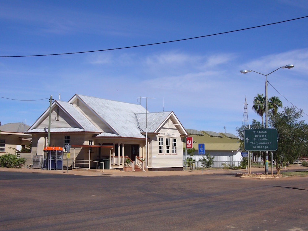Richtig schmuck: Quilpie hat sogar eine eigene Postfiliale.
