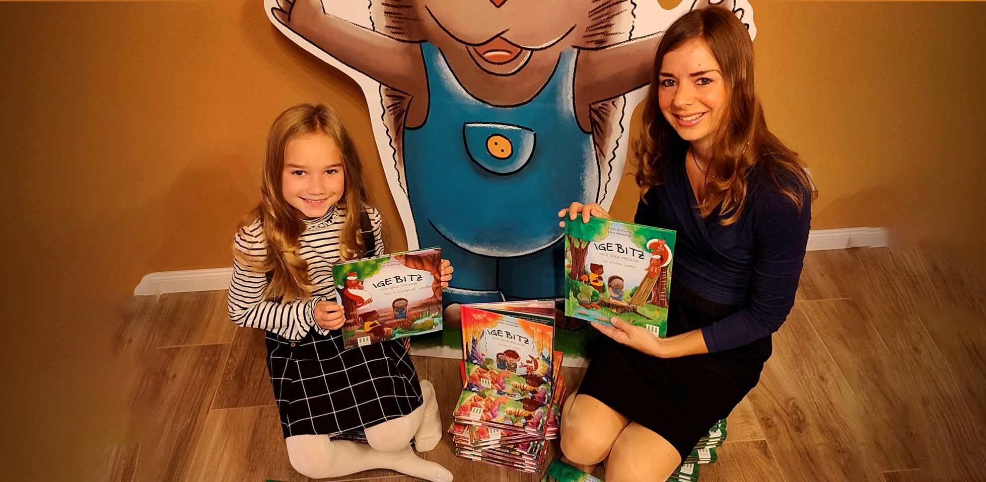 Beides erfolgreiche Buchautorinnen: Lena (8) und ihre Mama Edith