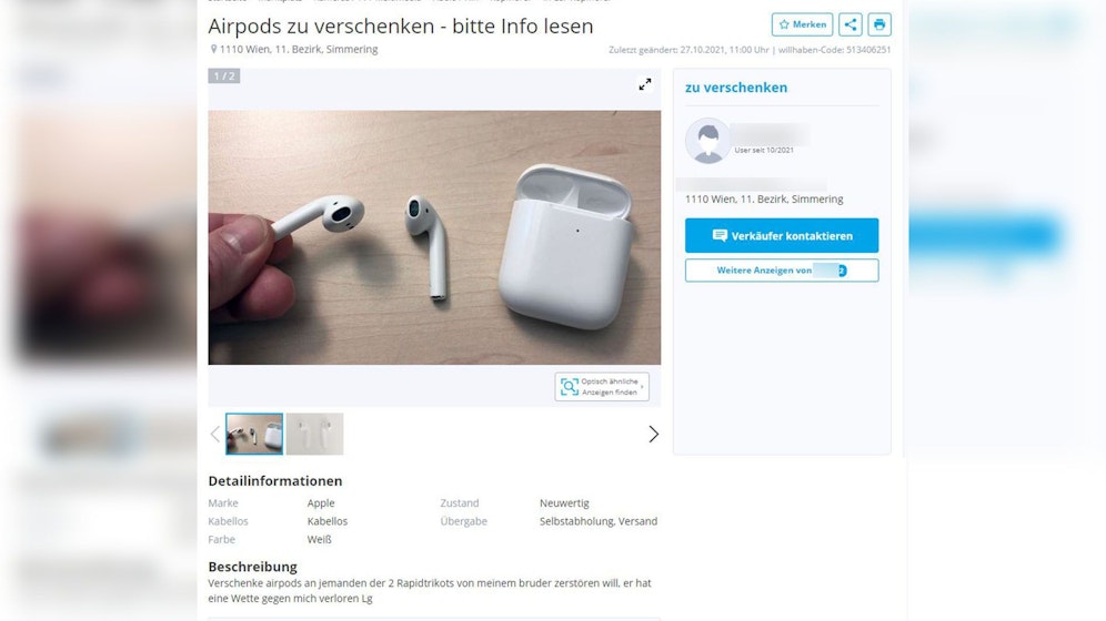 Wer hätte nicht gerne kostenlose Apple-Kopfhörer?