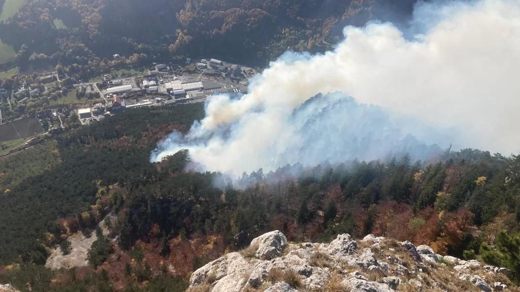 Feuer im Raxgebiet