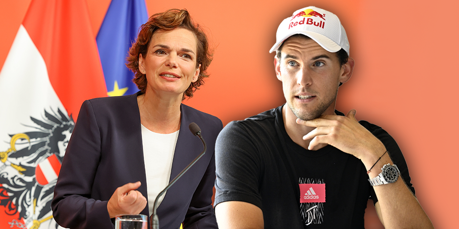 Pamela Rendi-Wagner, Dominic Thiem