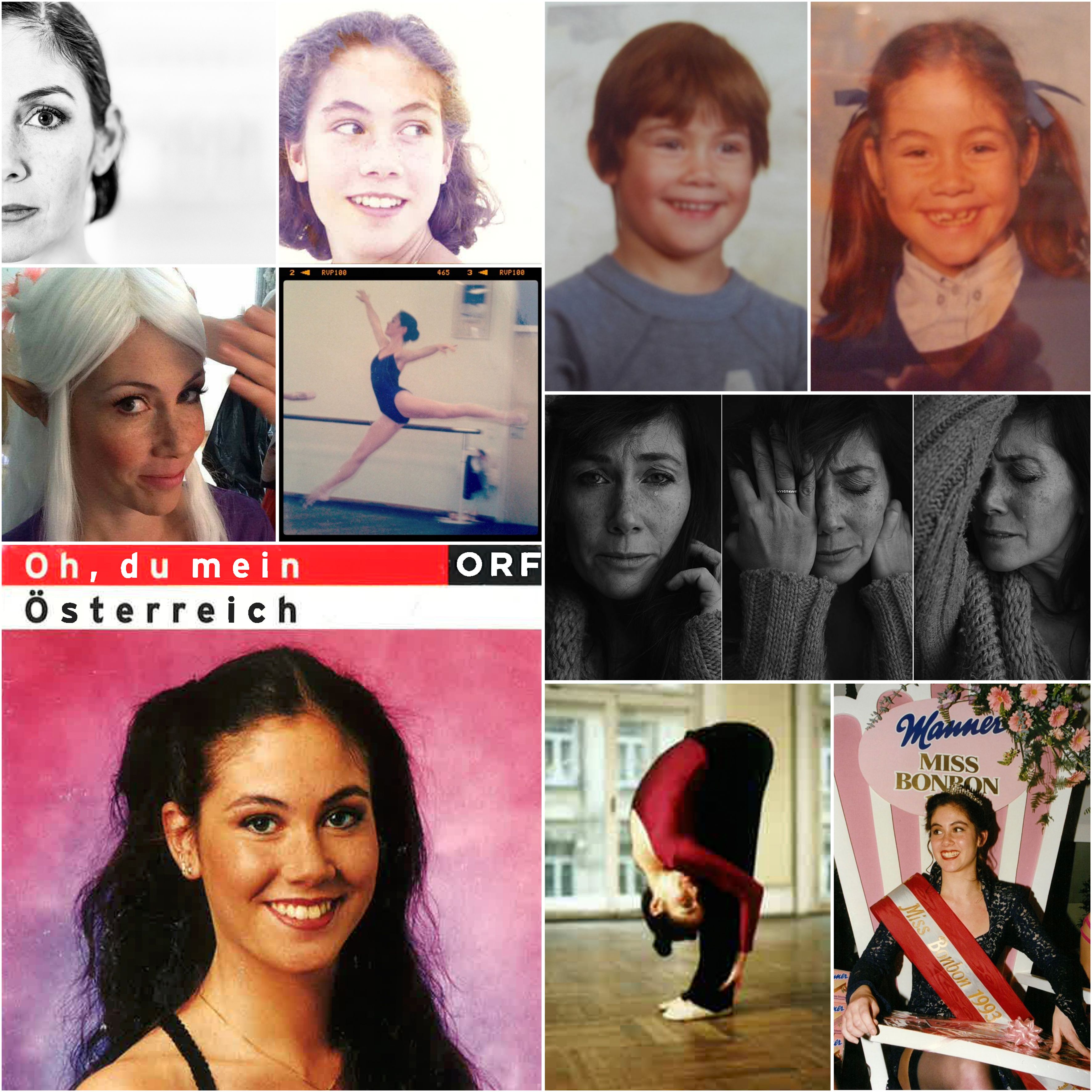 Adriana Zartl öffnete ihr Fotoalbum.