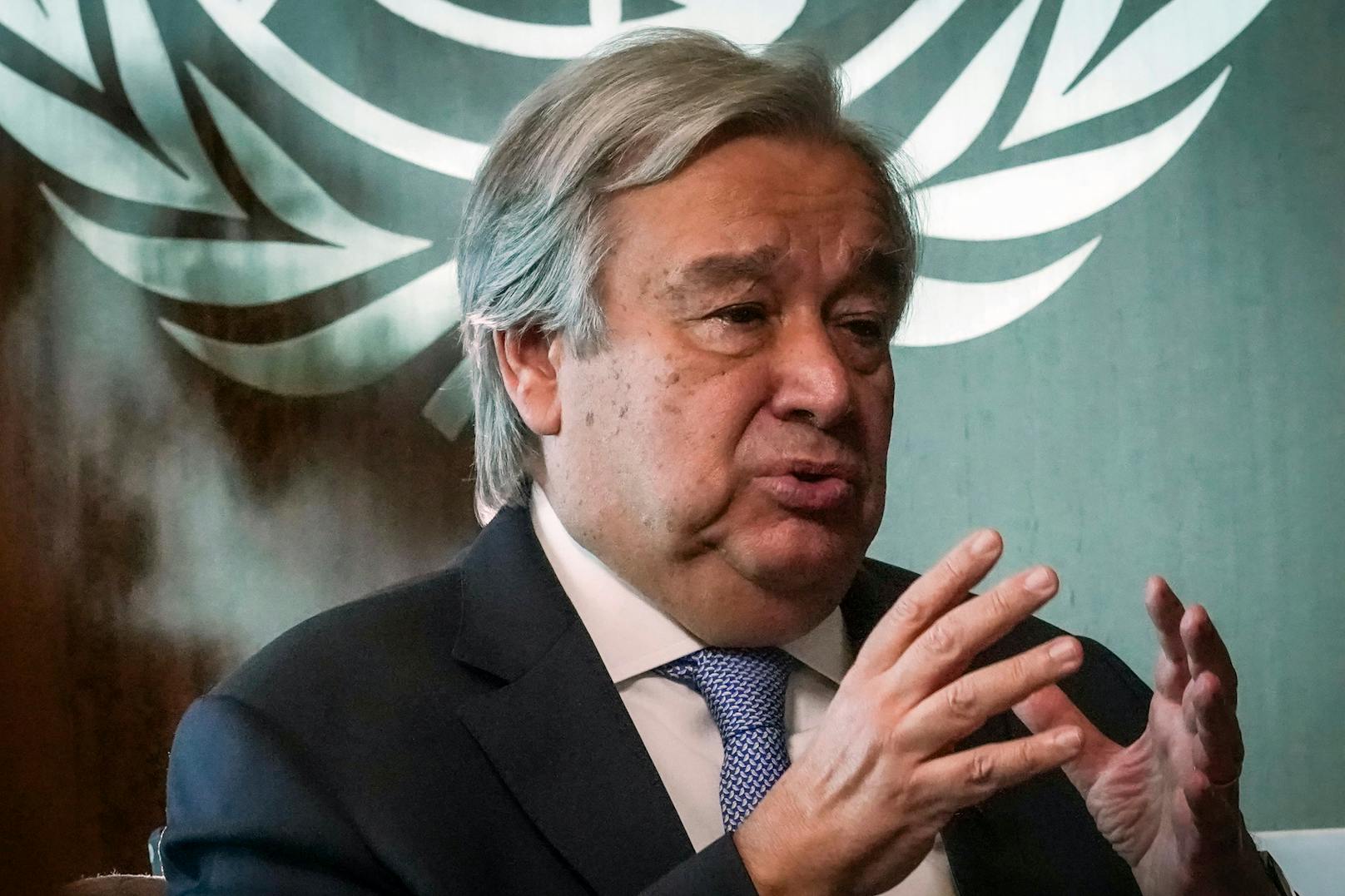 "Unser Planet ist kaputt" und "die Welt ist auf dem Weg in eine Klimakatastrophe", warnt der Generalsekretär der Vereinten Nationen, António Guterres.&nbsp;