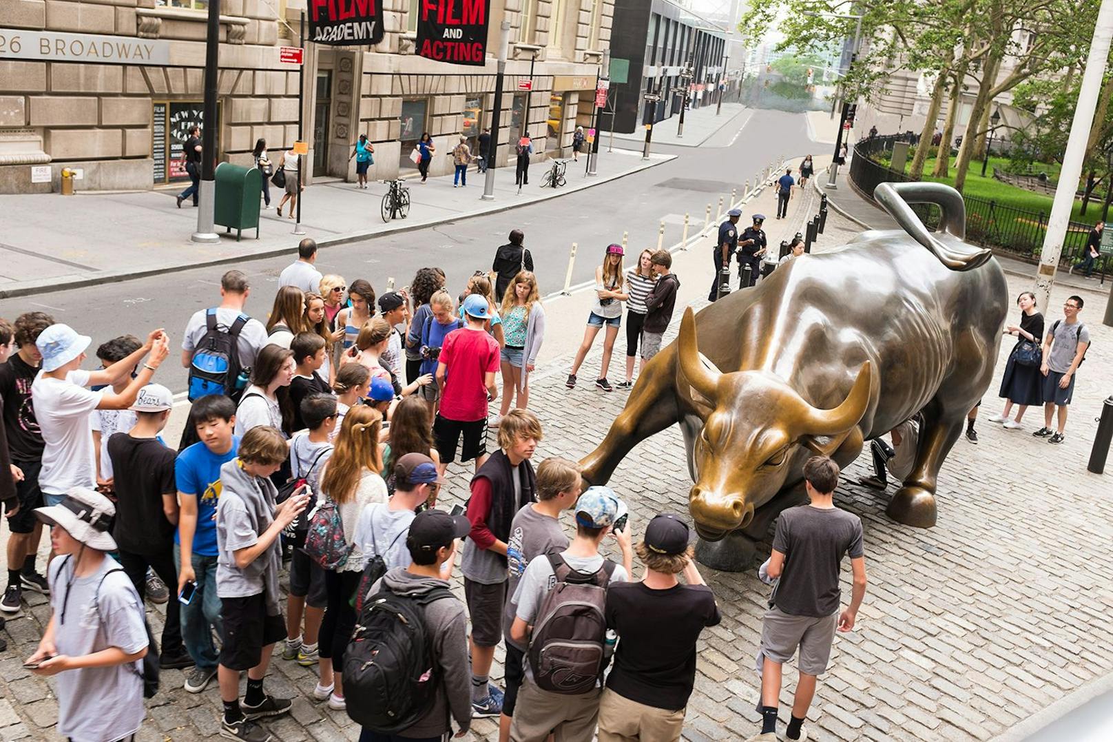 Der Bulle vor der New Yorker Börse steht aktuell noch im Trockenen…