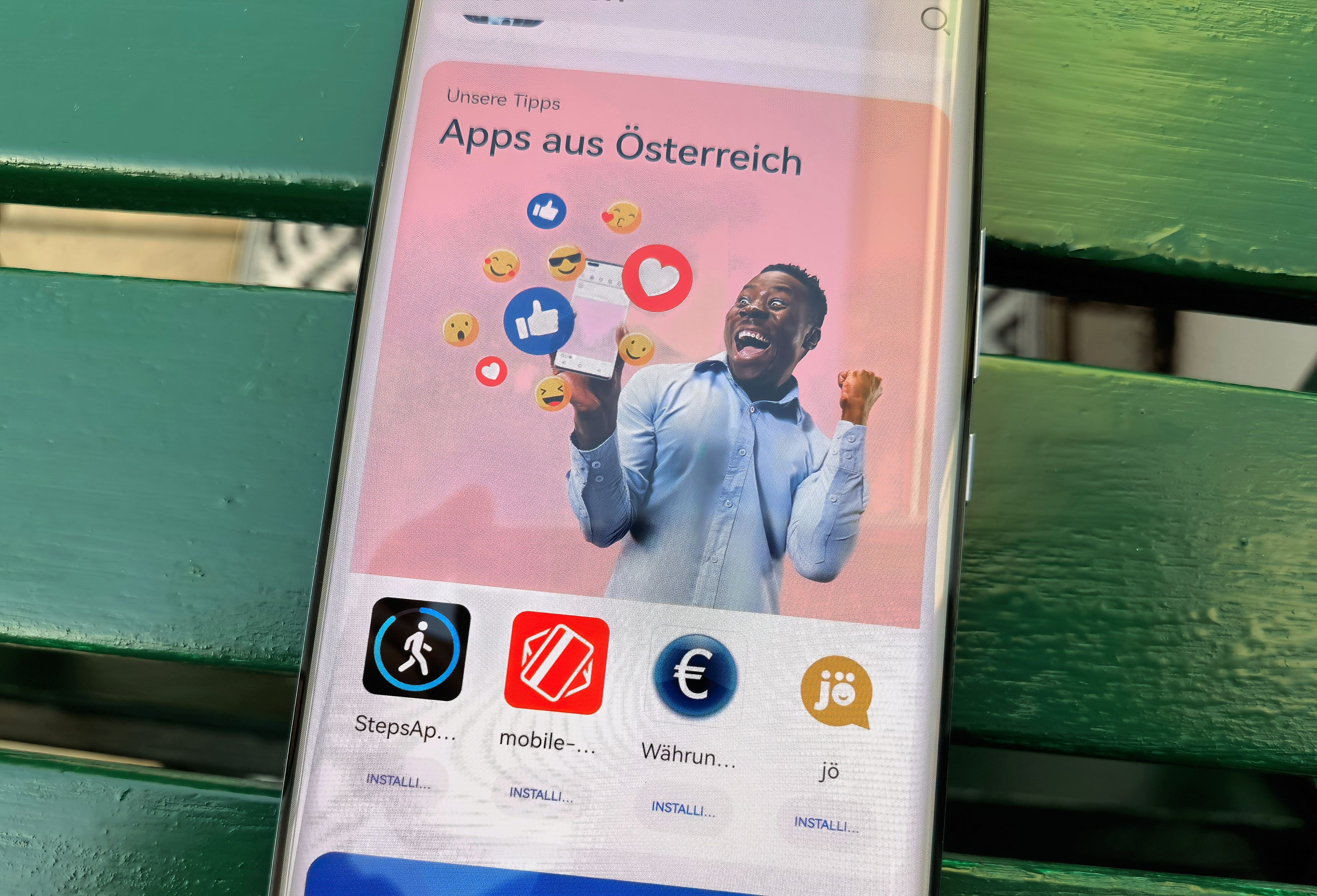 Gutes Display: Apps holt man sich über Petal Search oder die AppGallery.