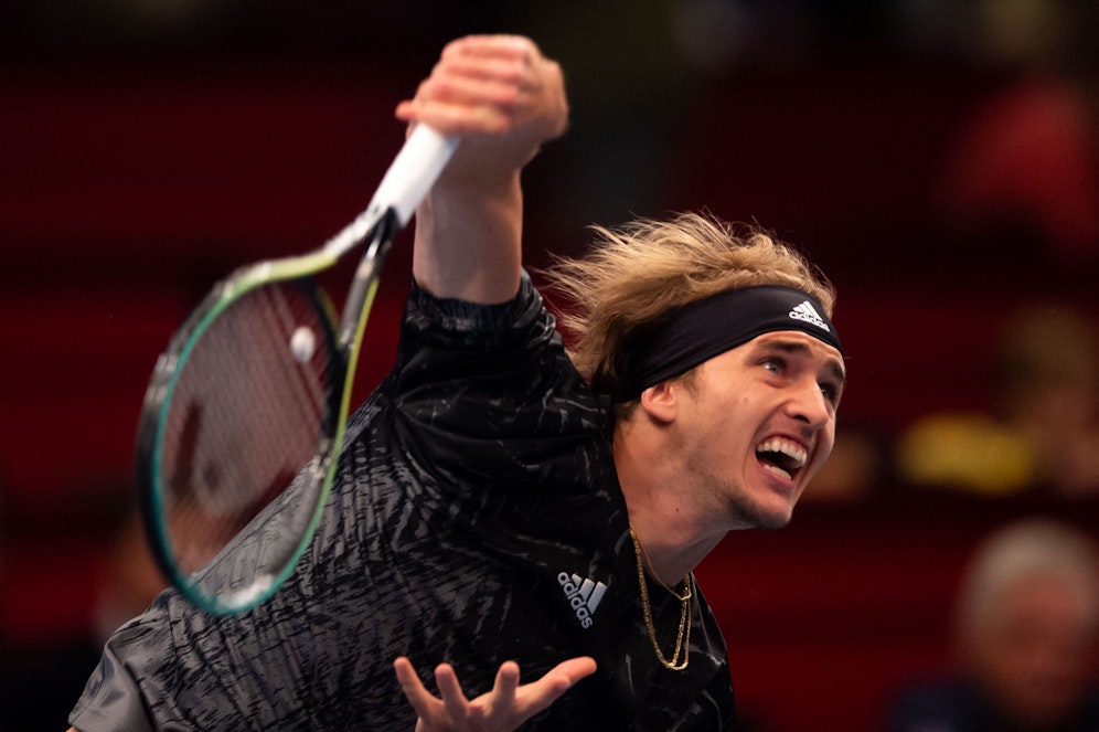 Alexander Zverev in der Wiener Stadthalle. 