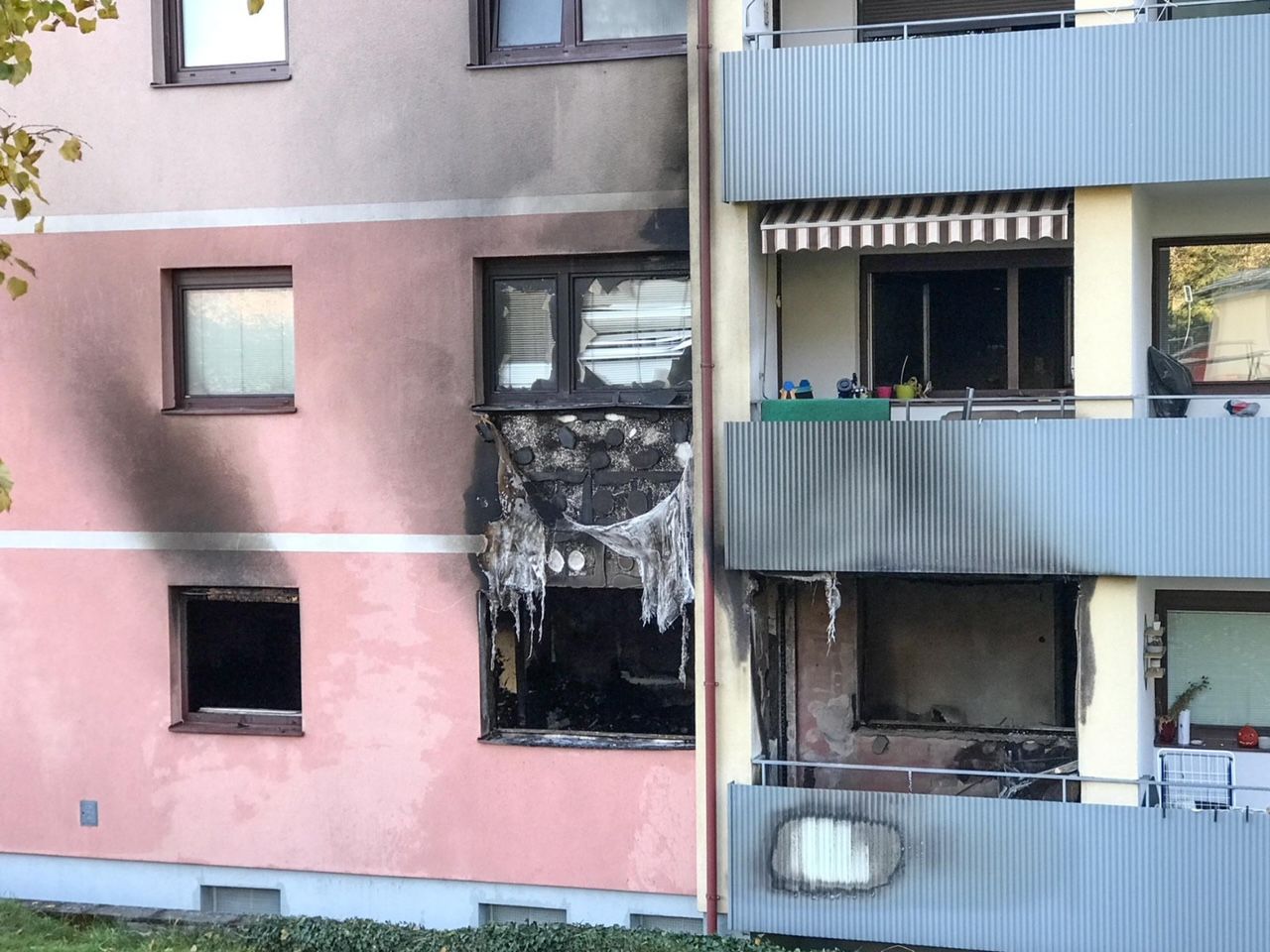 Die Brandwohnung in Traisen