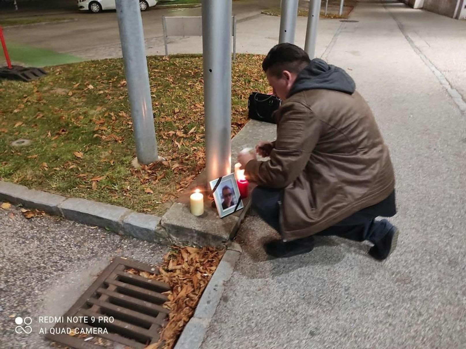 Mahnwache vor der Justizanstalt Stein