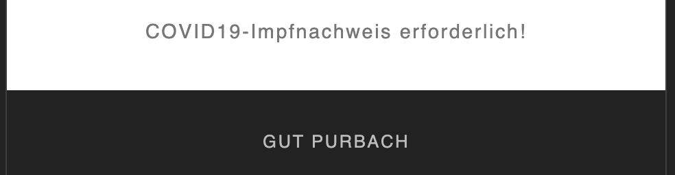 Auch auf seiner Homepage weist Stiegl auf die 1G-Regel hin.