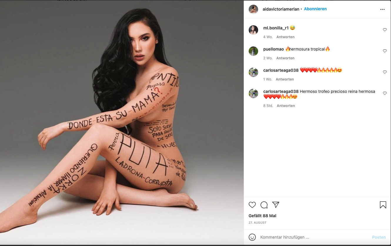 Influencer-Tochter Aída Victoria Merlano soll ihrer Mutter zur Flucht verholfen haben.