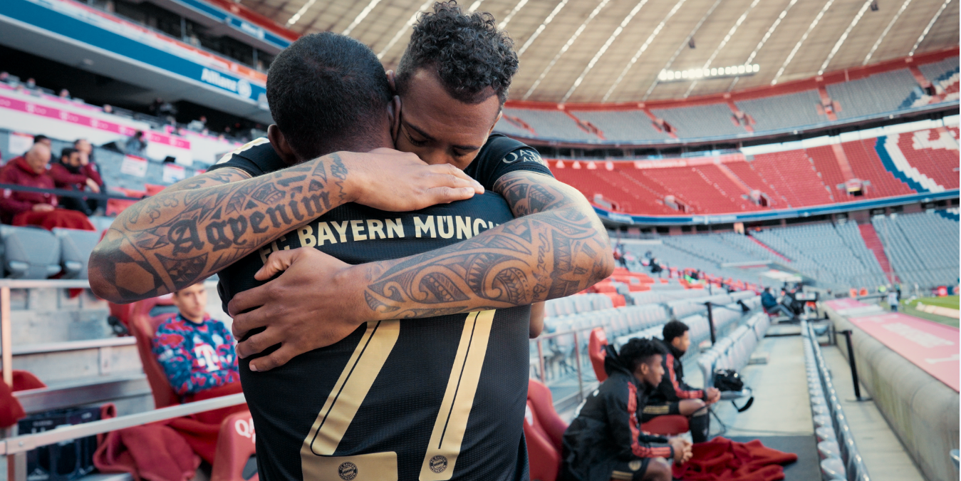 Die Bayern zeigen  hier viele Emotionen.