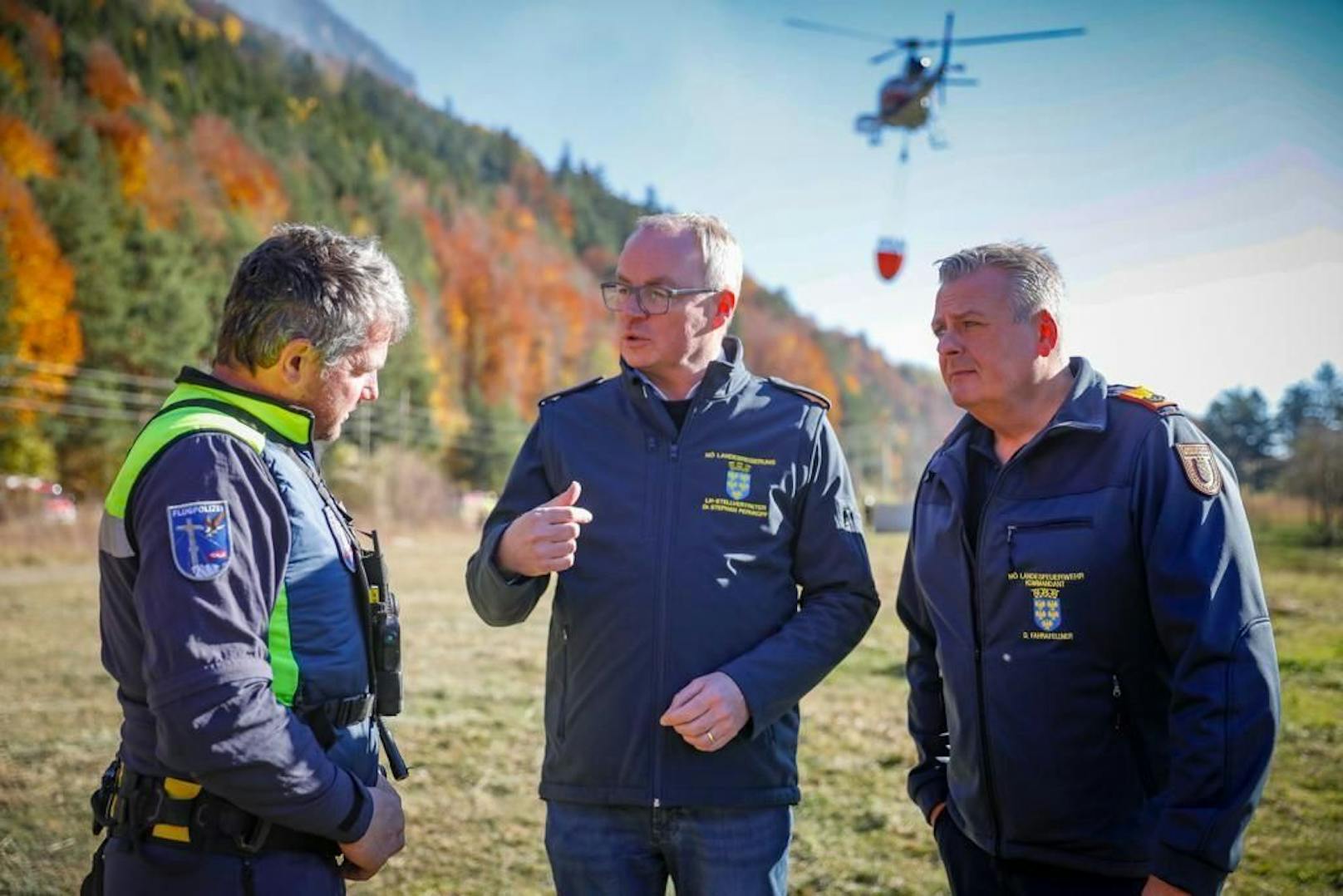 Landesvize Stephan Pernkopf machte sich vor Ort ein Bild.