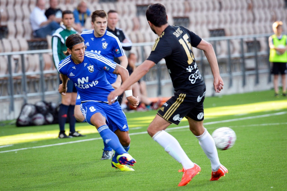 Emil Palsson (l.), als er noch für Island-Klub FH Hafnarfjordur spielte.