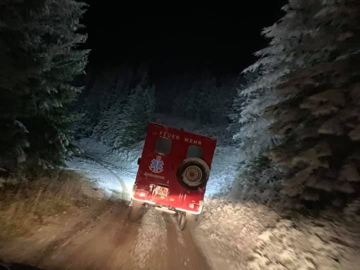 In der Nacht auf Mittwoch schneite und regnete es. 