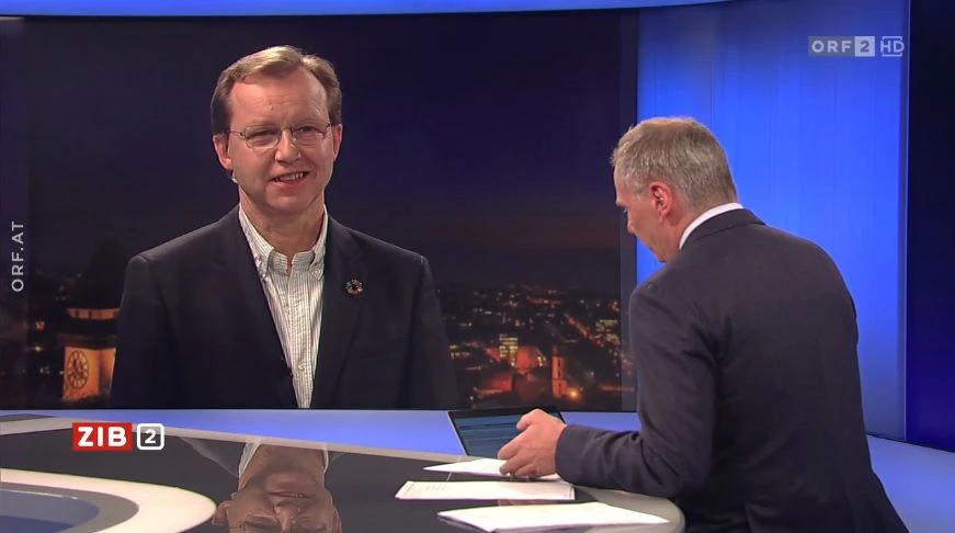 Der Klimaforscher Gottfried Kirchengast von der Uni Graz war am Mittwoch (03. November 2021) zu Gast in der ORF-"ZIB2".