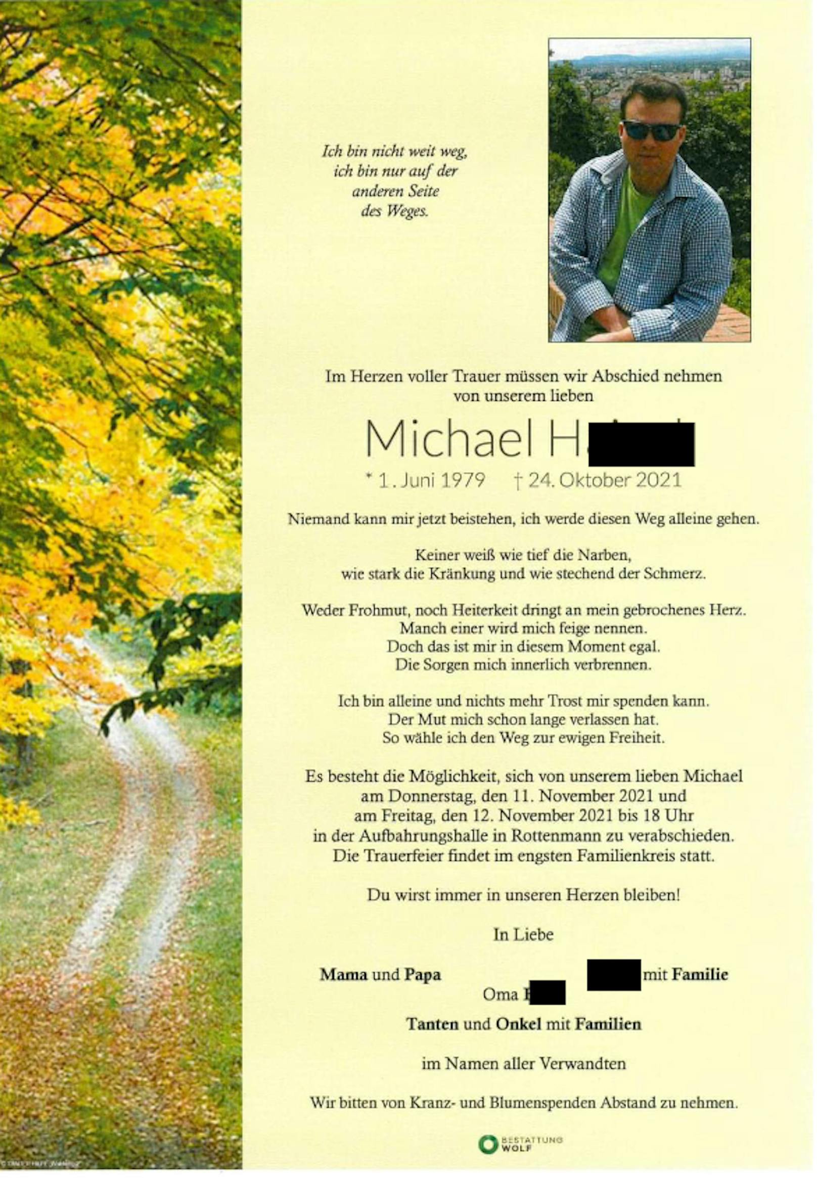 Trauer um Michael H.