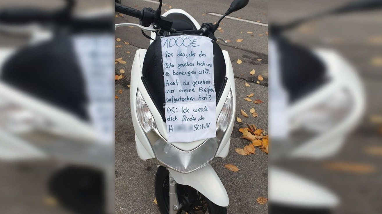 Der Reifenstecher muss sich nun auf etwas gefasst machen...