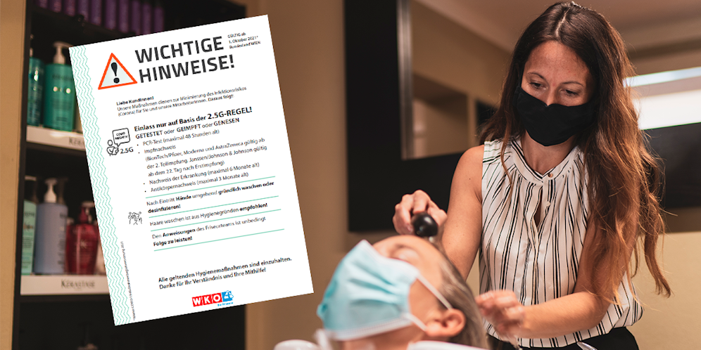 G wie Gewaschen: Die Wirtschaftskammer empfiehlt, vor dem Hairstyling eine gründliche Haarwäsche im Friseursalon.